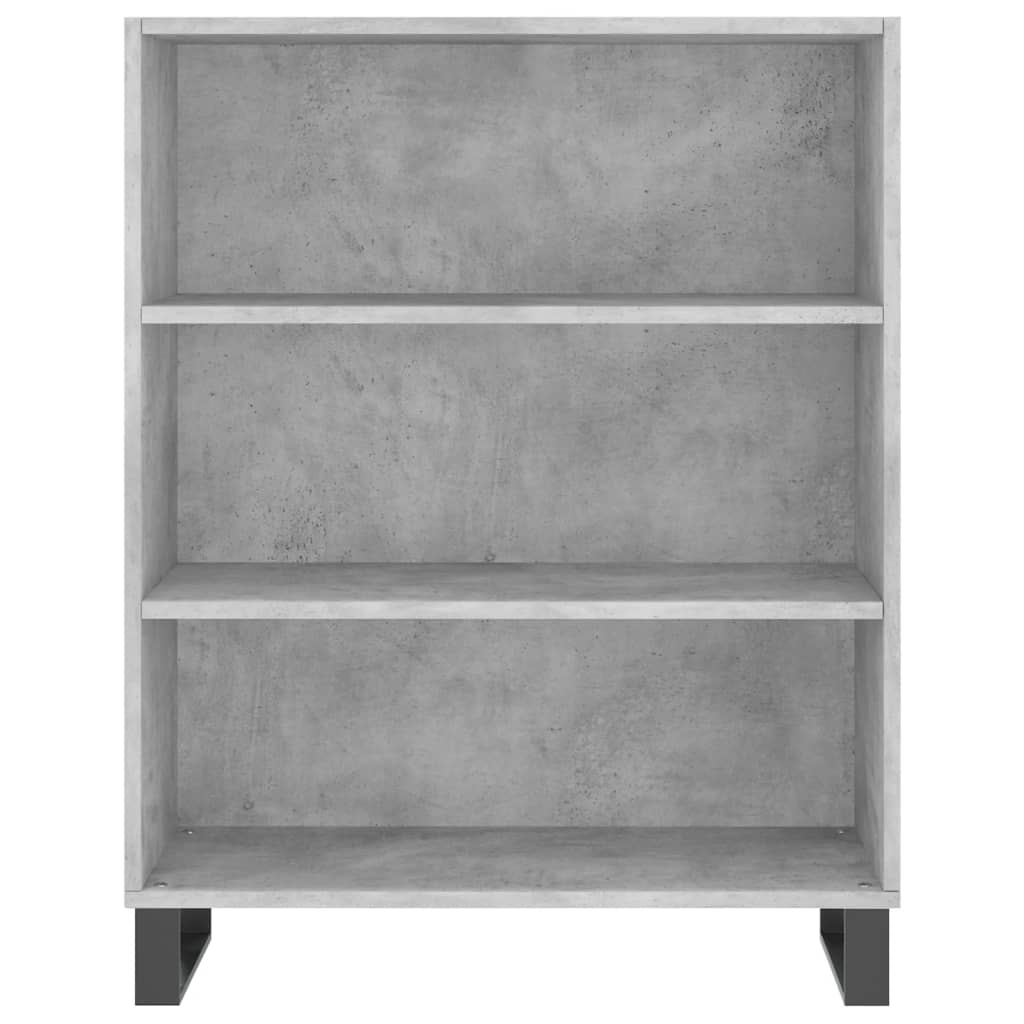 Hoge Kast 69,5X32,5X180 Cm Bewerkt Hout Betongrijs