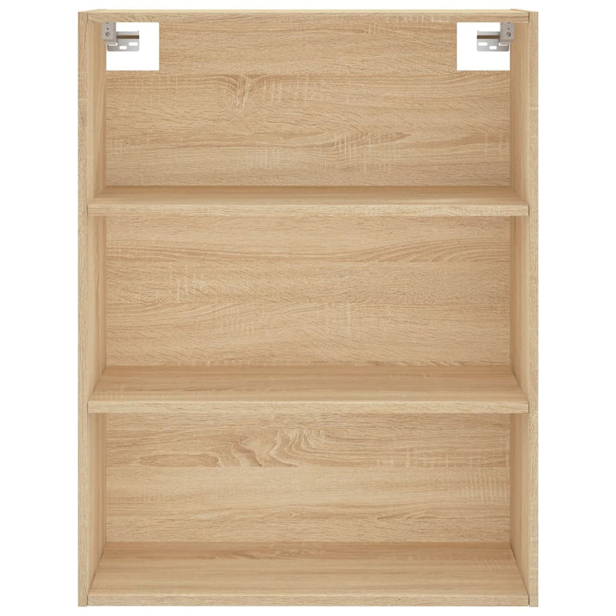 Hoge Kast 69,5X34X180 Cm Bewerkt Hout Kleurig Sonoma eiken