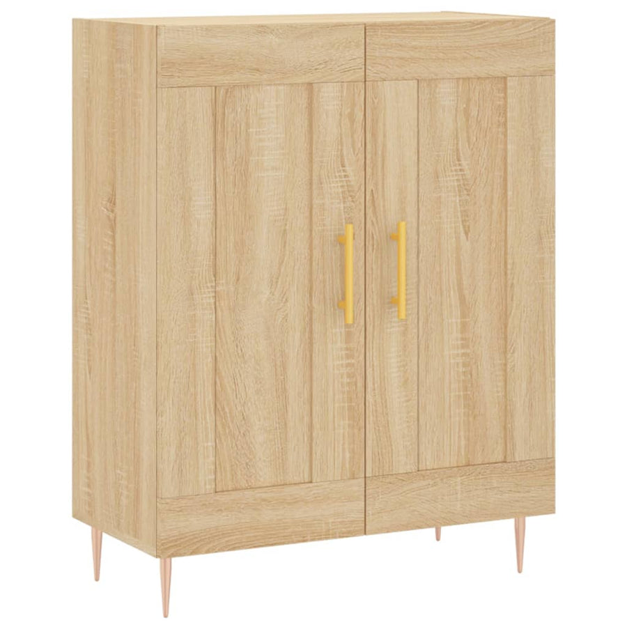 Hoge Kast 69,5X34X180 Cm Bewerkt Hout Sonoma Eikenkleurig
