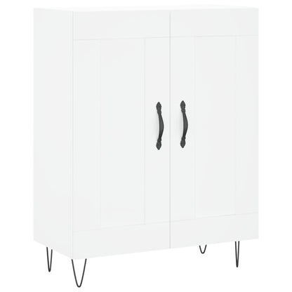 Hoge Kast 69,5X34X180 Cm Bewerkt Hout Wit