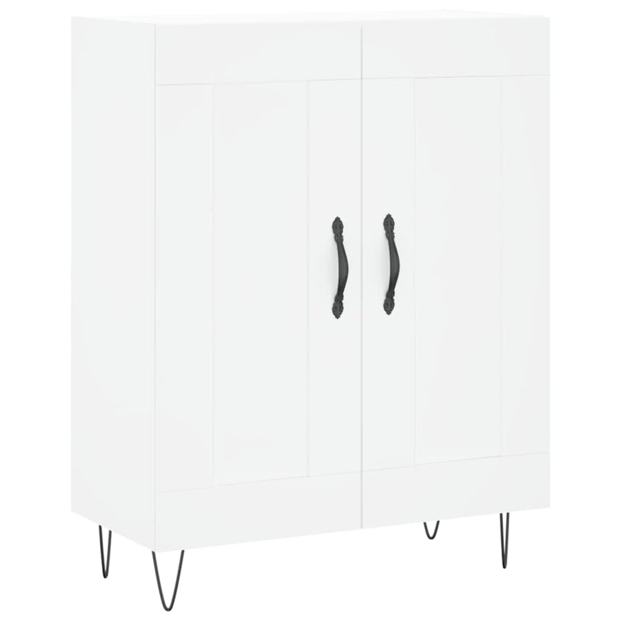 Hoge Kast 69,5X34X180 Cm Bewerkt Hout Wit