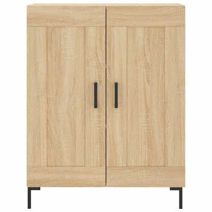 Hoge Kast 69,5X34X180 Cm Bewerkt Hout Kleurig Sonoma eiken