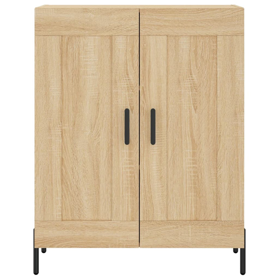 Hoge Kast 69,5X34X180 Cm Bewerkt Hout Kleurig Sonoma eiken