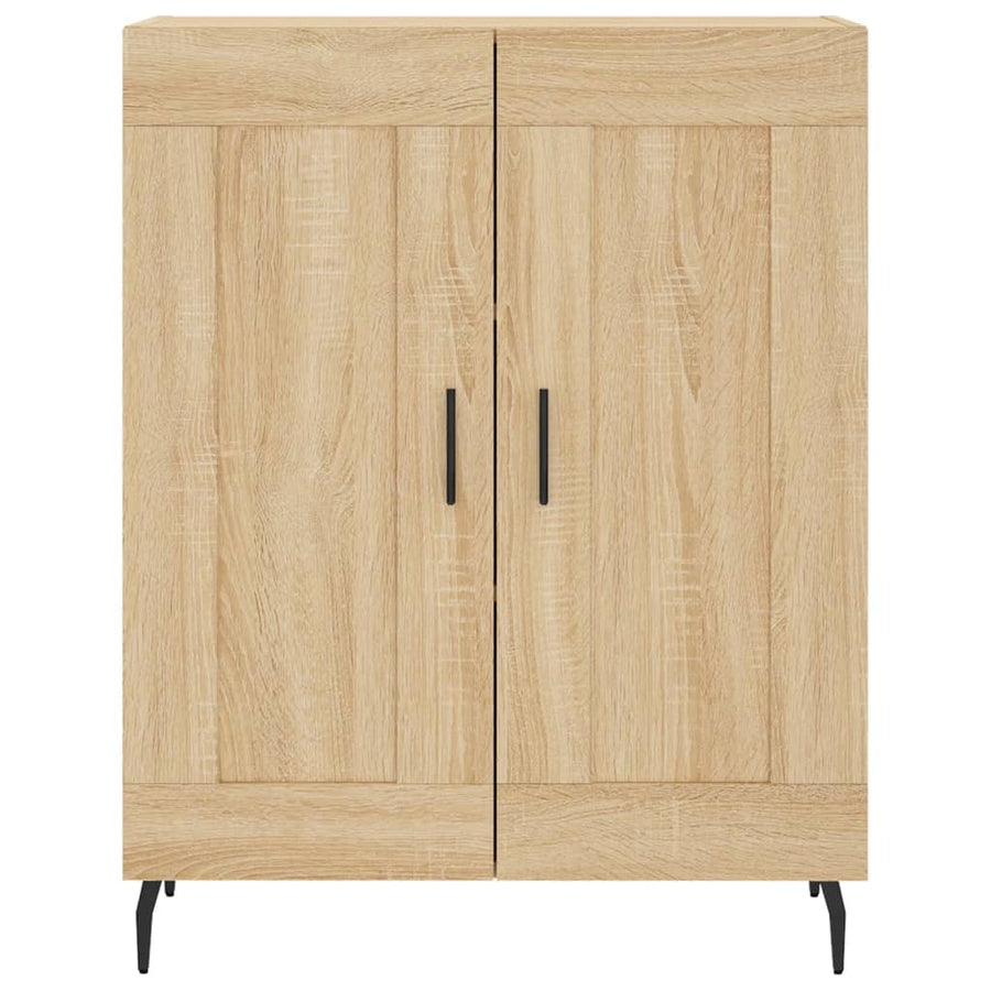 Hoge Kast 69,5X34X180 Cm Bewerkt Hout Kleurig Sonoma eiken