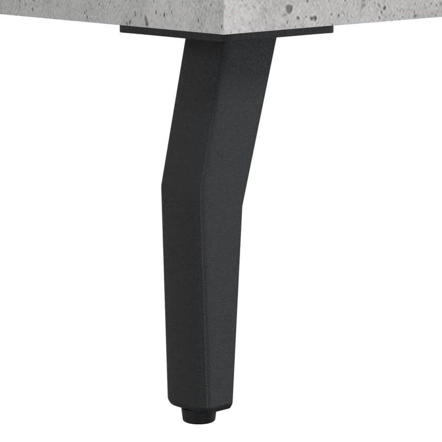 Hoge Kast 69,5X34X180 Cm Bewerkt Hout Betongrijs