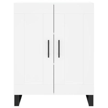 Hoge Kast 69,5X34X180 Cm Bewerkt Hout Wit