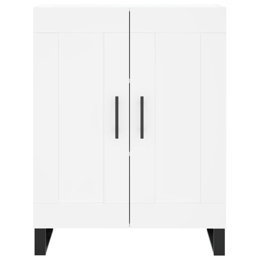 Hoge Kast 69,5X34X180 Cm Bewerkt Hout Wit