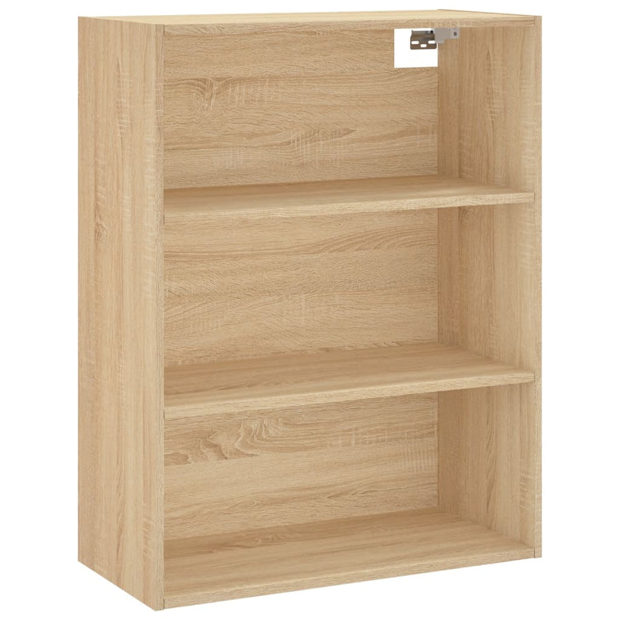 Hoge Kast 69,5X34X180 Cm Bewerkt Hout Kleurig Sonoma eiken
