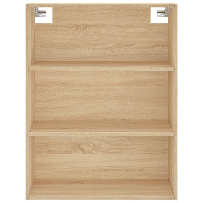 Hoge Kast 69,5X34X180 Cm Bewerkt Hout Kleurig Sonoma eiken