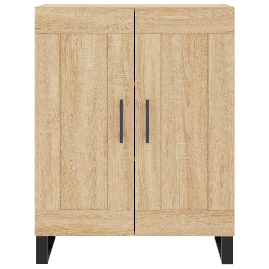 Hoge Kast 69,5X34X180 Cm Bewerkt Hout Kleurig Sonoma eiken