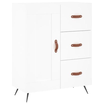 Hoge Kast 69,5X34X180 Cm Bewerkt Hout Wit