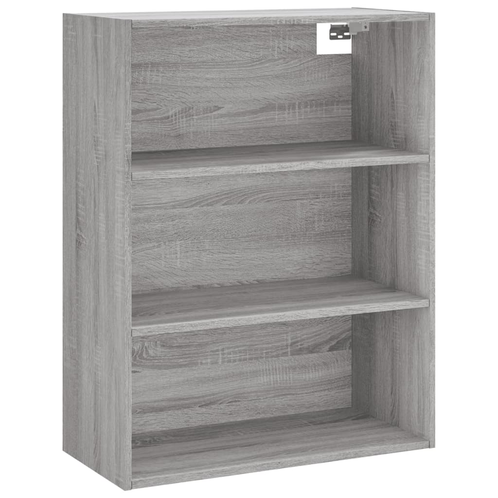 Hoge Kast 69,5X34X180 Cm Bewerkt Hout Eikenkleurig 1