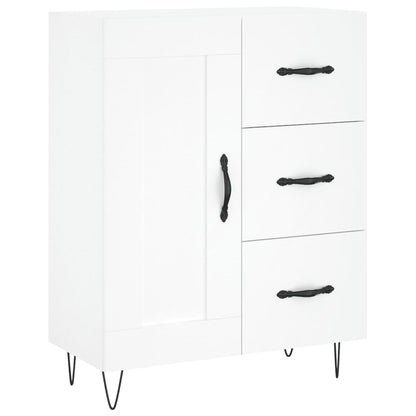 Hoge Kast 69,5X34X180 Cm Bewerkt Hout Wit