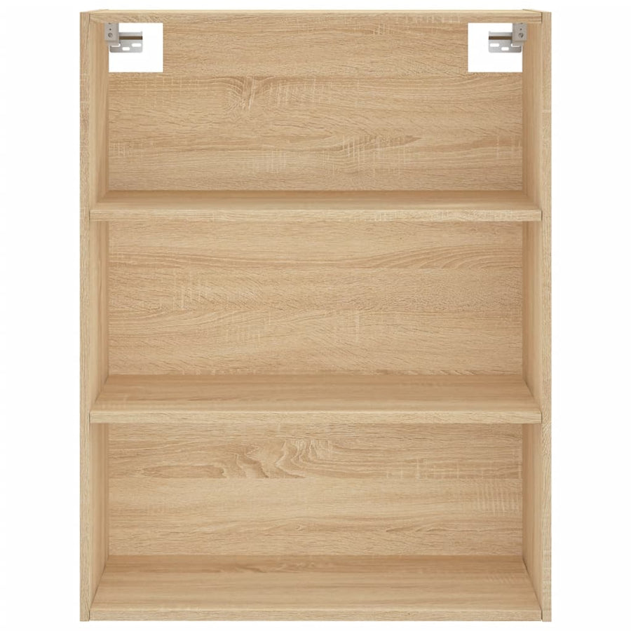 Hoge Kast 69,5X34X180 Cm Bewerkt Hout Kleurig Sonoma eiken