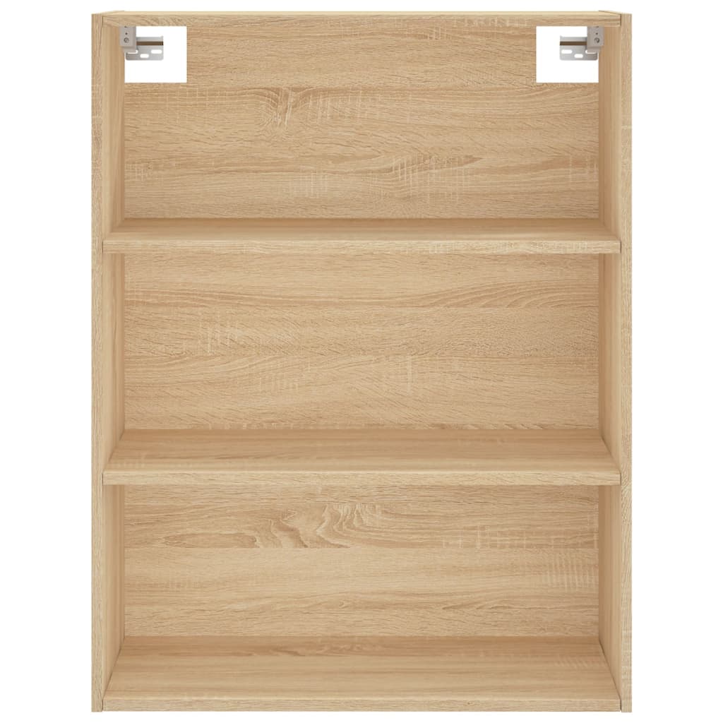 Hoge Kast 69,5X34X180 Cm Bewerkt Hout Kleurig Sonoma eiken