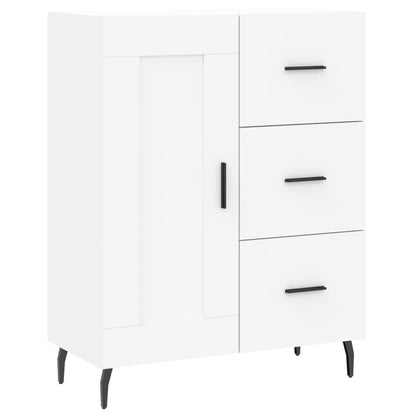 Hoge Kast 69,5X34X180 Cm Bewerkt Hout Wit