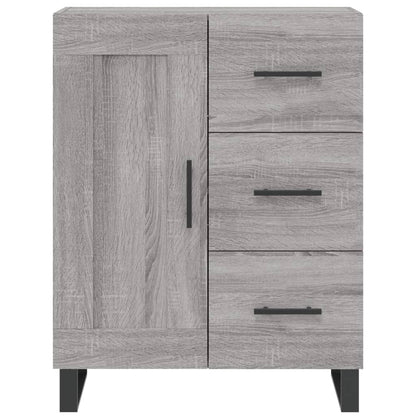 Hoge kast 69,5x34x180 cm bewerkt hout grijs sonoma eikenkleurig