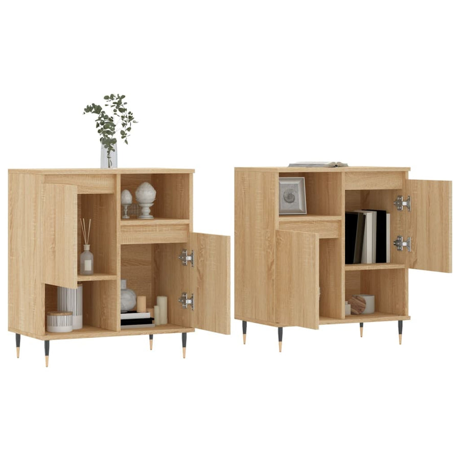 Dressoirs Bewerkt Hout Kleurig 2 Sonoma eiken
