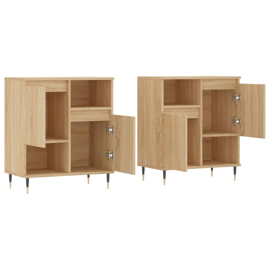 Dressoirs Bewerkt Hout Kleurig 2 Sonoma eiken