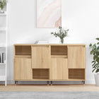 Dressoir bewerkt hout sonoma eikenkleurig 2 stuks