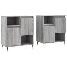 Dressoirs 2 St Bewerkt Hout Grijs Sonoma Eikenkleurig