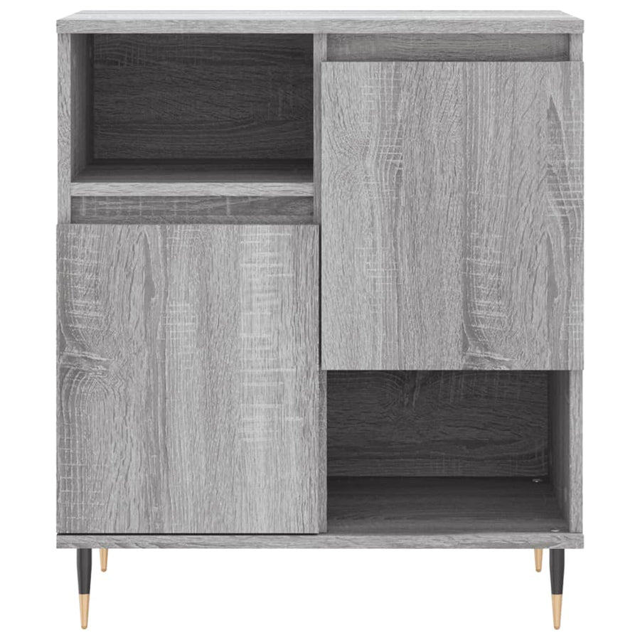 Dressoirs 2 St Bewerkt Hout Grijs Sonoma Eikenkleurig