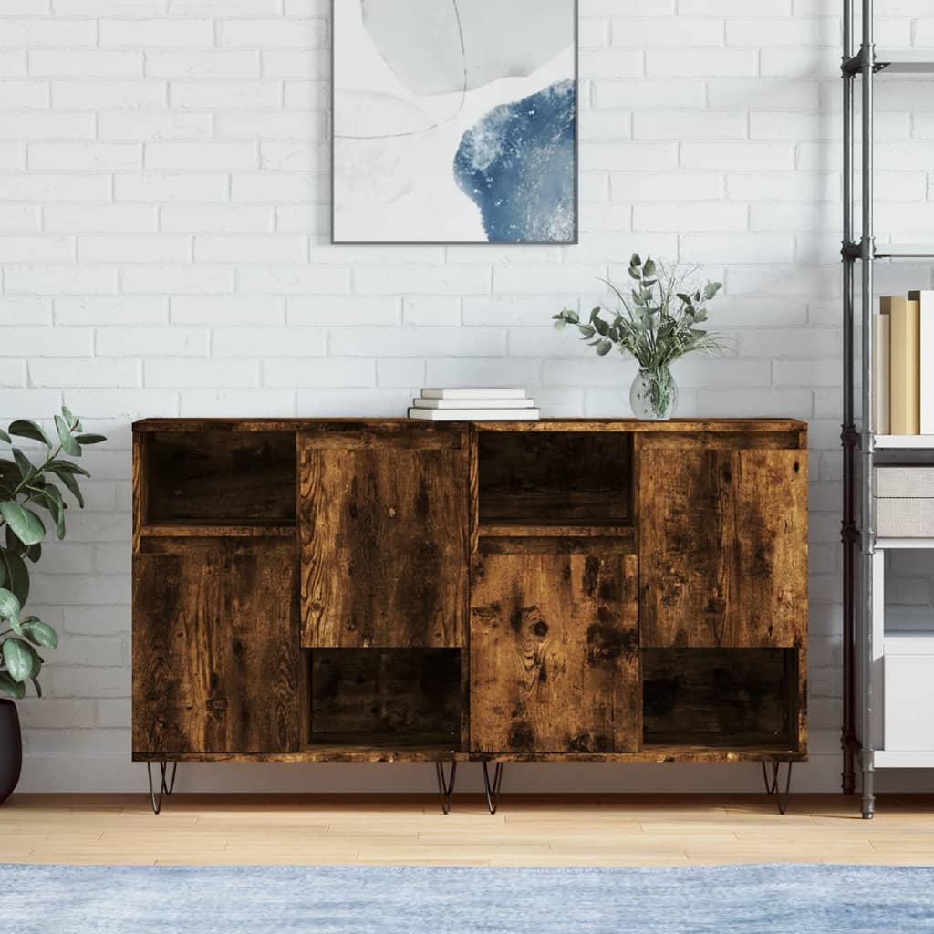 Dressoirs Bewerkt Hout Kleurig 2 Gerookt eiken