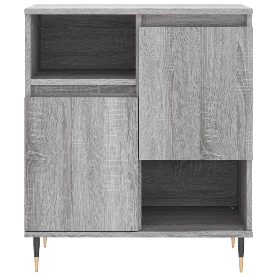 Dressoirs 3 St Bewerkt Hout Grijs Sonoma Eikenkleurig