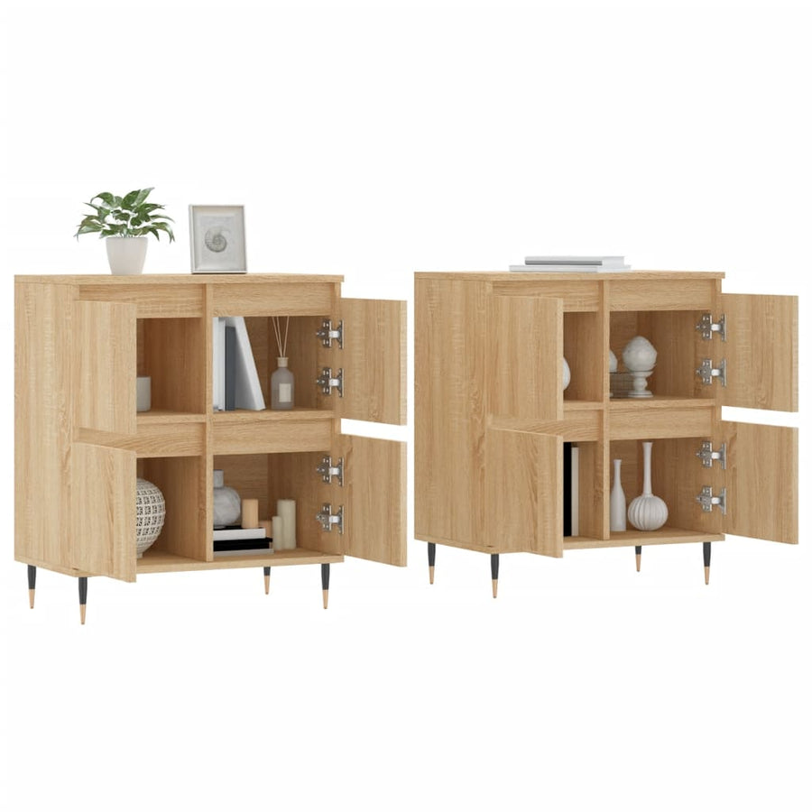 Dressoirs Bewerkt Hout Kleurig 2 Sonoma eiken