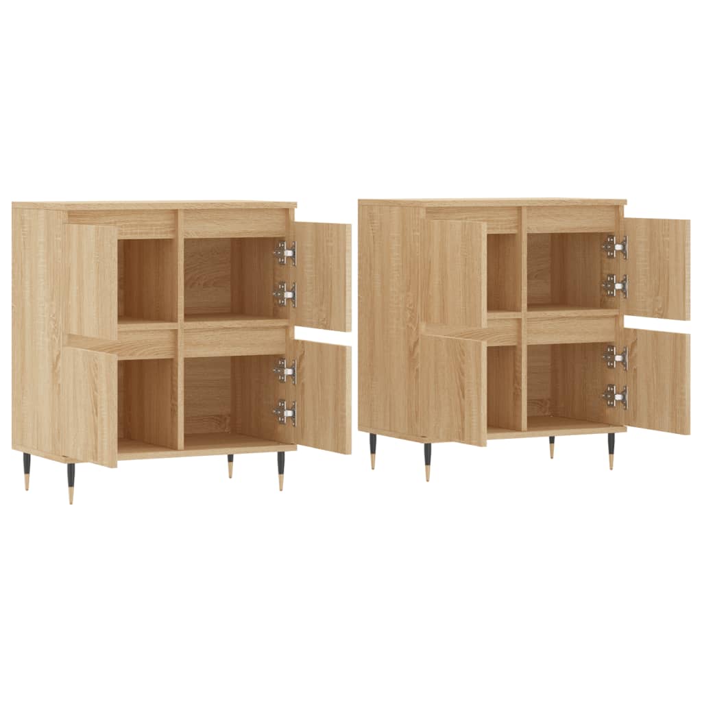 Dressoirs Bewerkt Hout Kleurig 2 Sonoma eiken