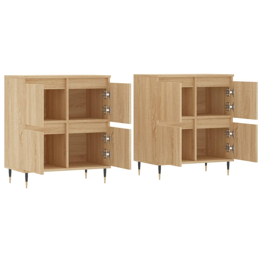 Dressoirs Bewerkt Hout Kleurig 2 Sonoma eiken