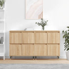 Dressoir bewerkt hout sonoma eikenkleurig 2 stuks