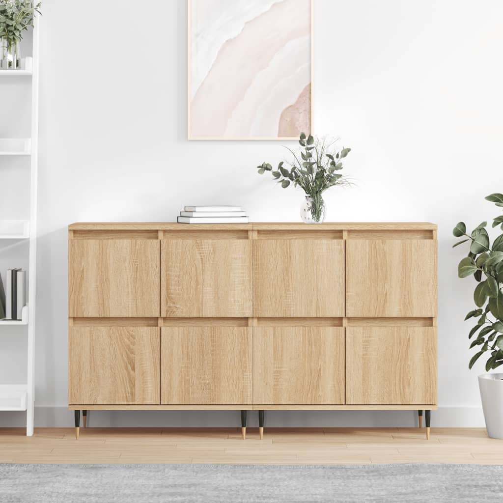 Dressoirs Bewerkt Hout Kleurig 2 Sonoma eiken