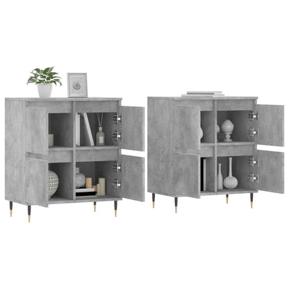Dressoirs 2 St Bewerkt Hout Betongrijs