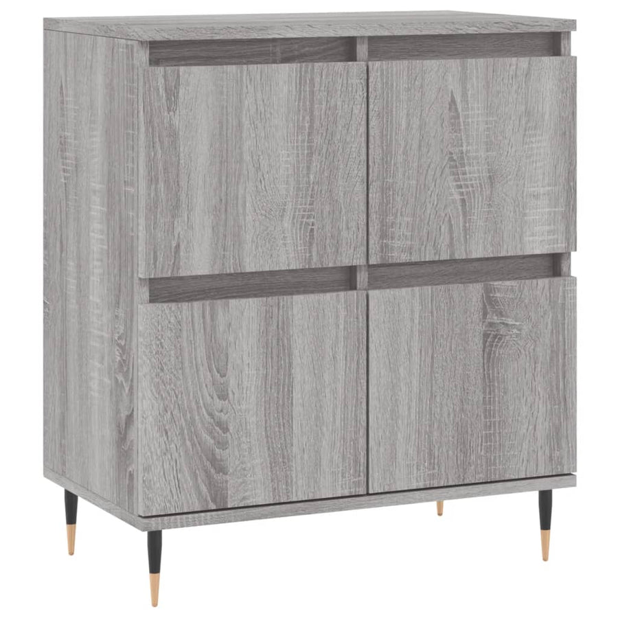 Dressoirs 2 St Bewerkt Hout Grijs Sonoma Eikenkleurig