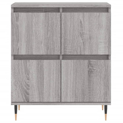 Dressoirs 2 St Bewerkt Hout Grijs Sonoma Eikenkleurig