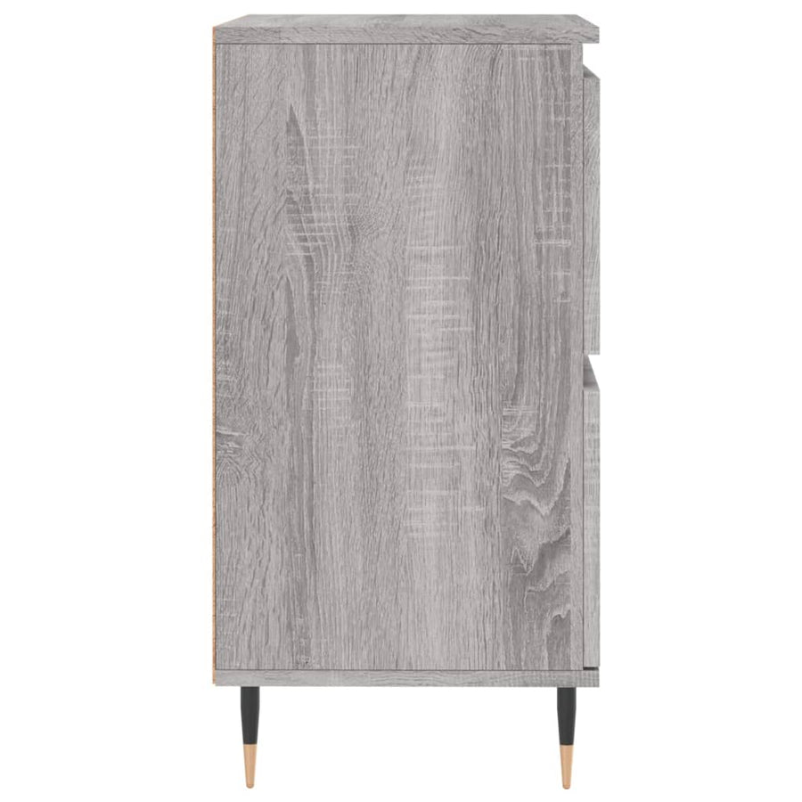 Dressoirs 2 St Bewerkt Hout Grijs Sonoma Eikenkleurig