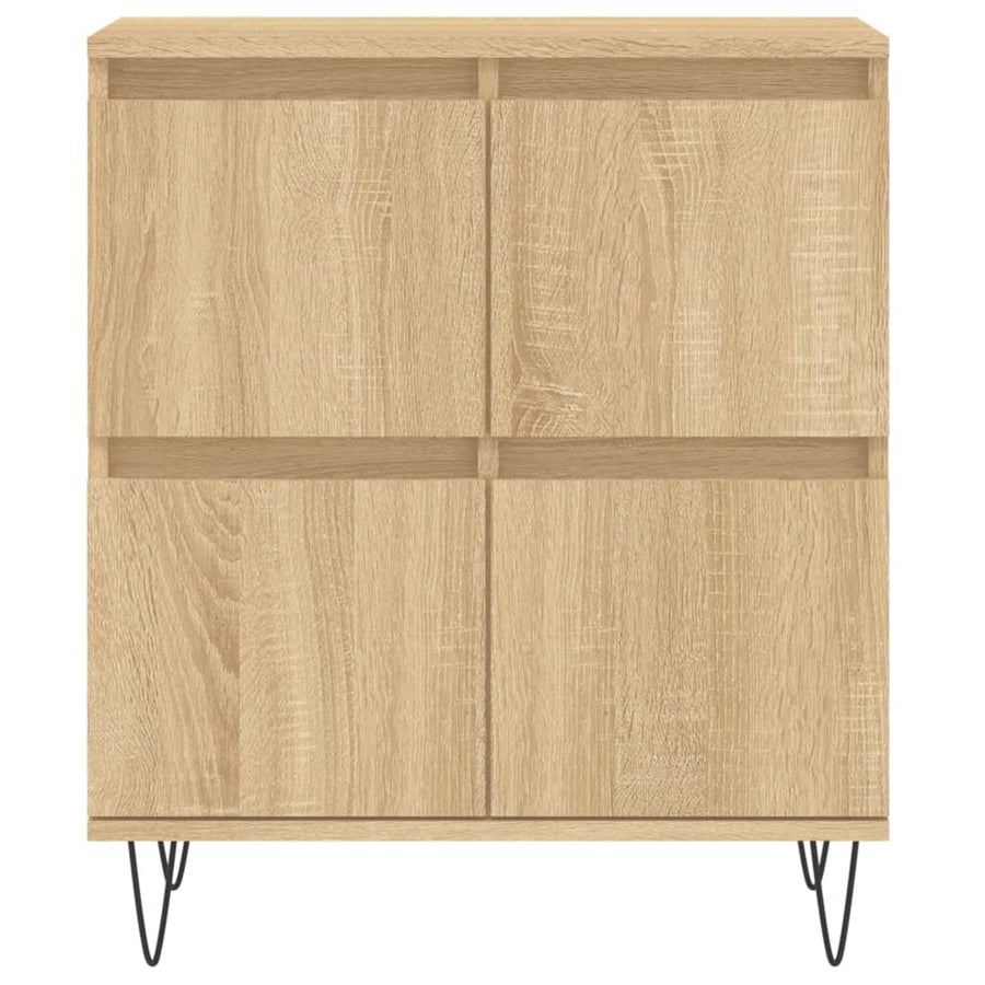 Dressoirs 2 St Bewerkt Hout Sonoma Eikenkleurig