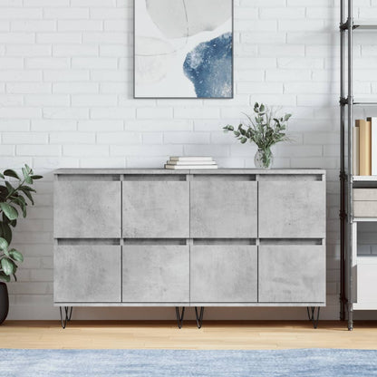 Dressoirs 2 St Bewerkt Hout Betongrijs