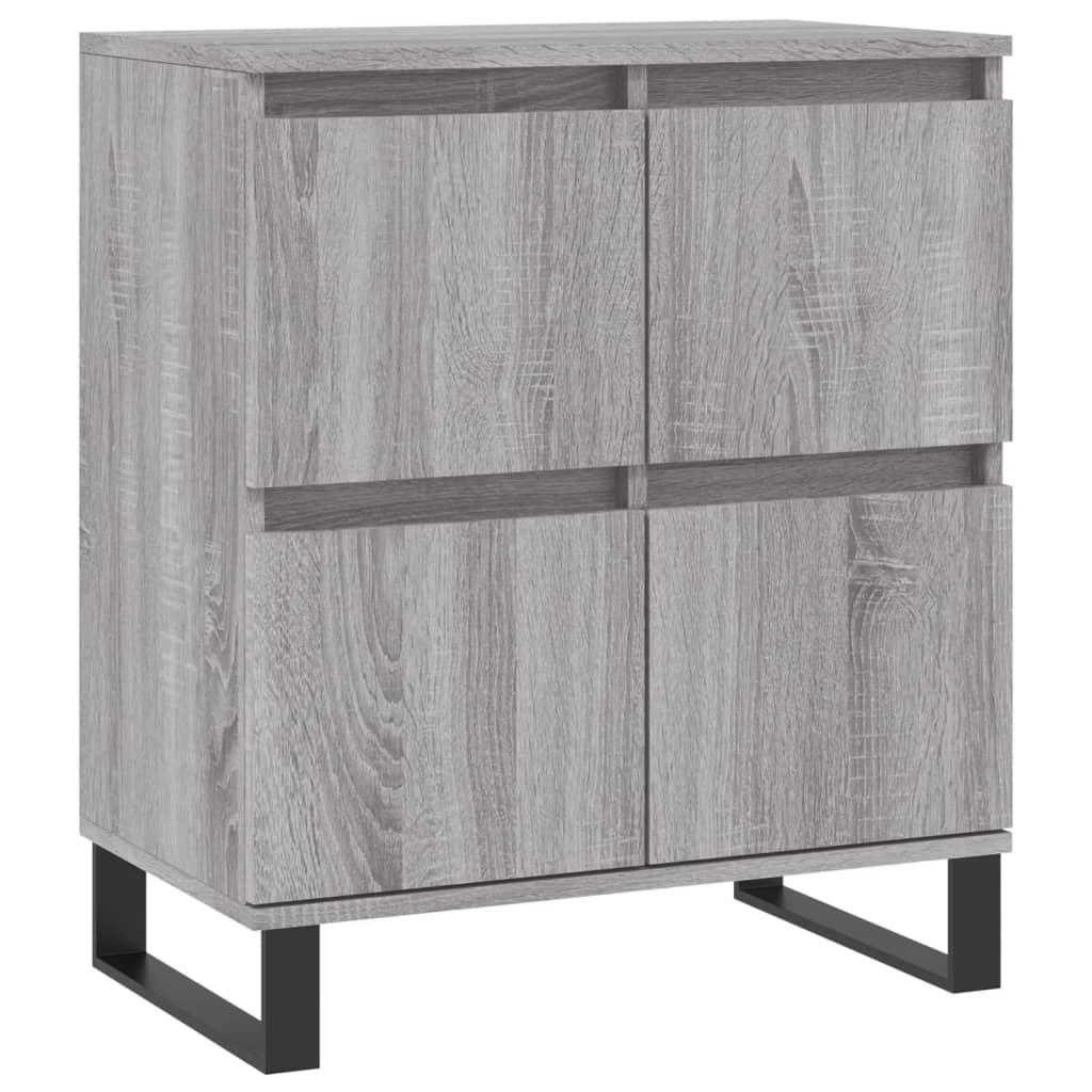 Dressoirs 2 St Bewerkt Hout Grijs Sonoma Eikenkleurig
