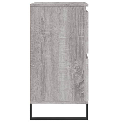 Dressoirs 2 St Bewerkt Hout Grijs Sonoma Eikenkleurig