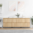 Dressoir bewerkt hout sonoma eiken 3 delen
