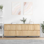 Dressoir bewerkt hout sonoma eiken 3 delen