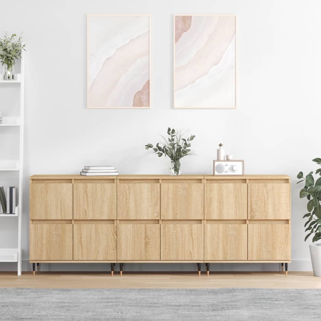 Dressoirs Bewerkt Hout 3 Sonoma eiken