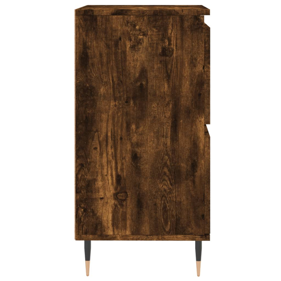 Dressoirs 3 St Bewerkt Hout Gerookt Eikenkleurig