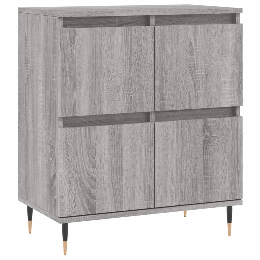 Dressoirs 3 St Bewerkt Hout Grijs Sonoma Eikenkleurig