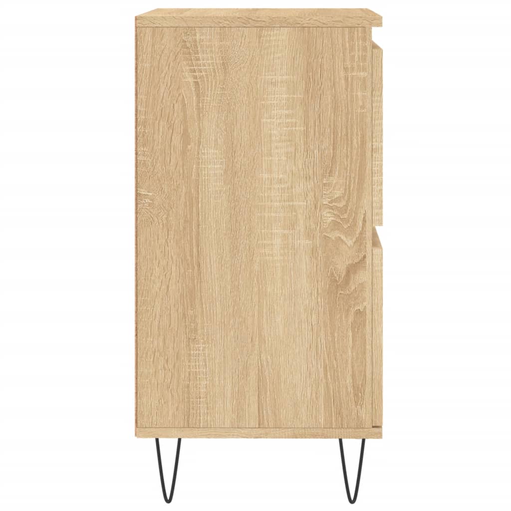 Dressoirs 3 St Bewerkt Hout Sonoma Eiken