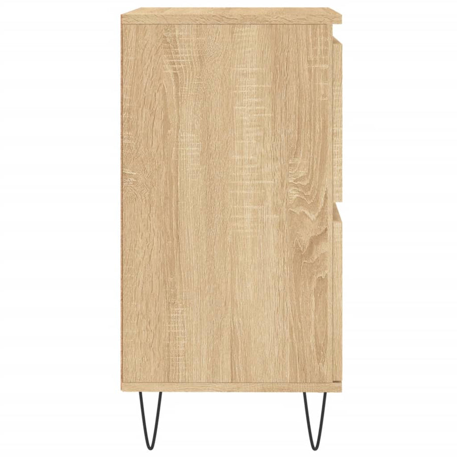 Dressoirs 3 St Bewerkt Hout Sonoma Eiken