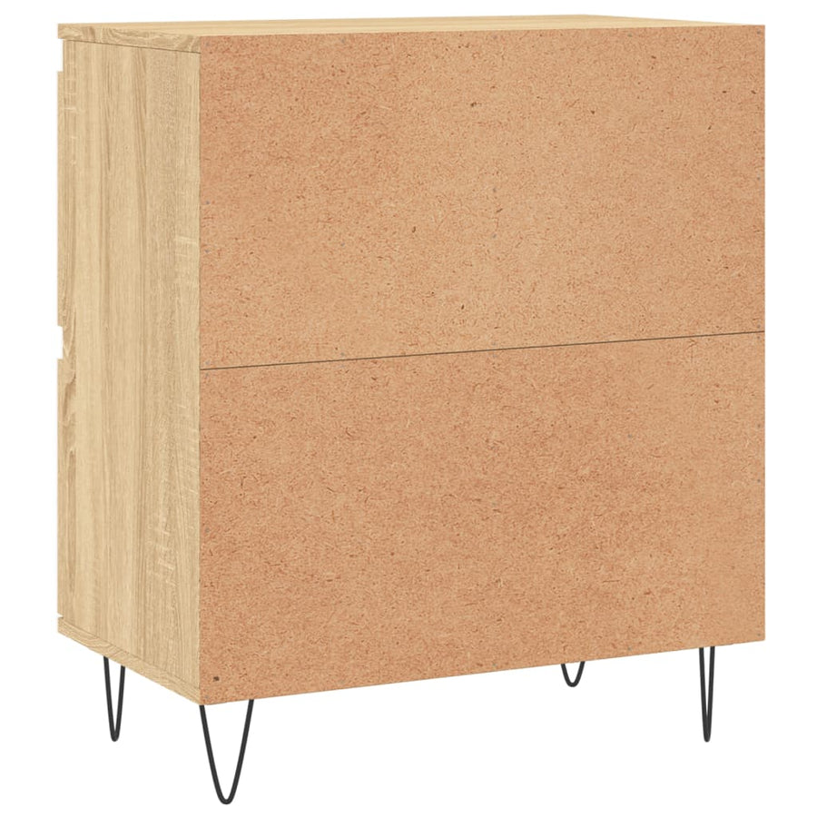 Dressoirs 3 St Bewerkt Hout Sonoma Eiken