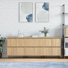 Dressoir bewerkt hout sonoma eiken 180x35x70 cm